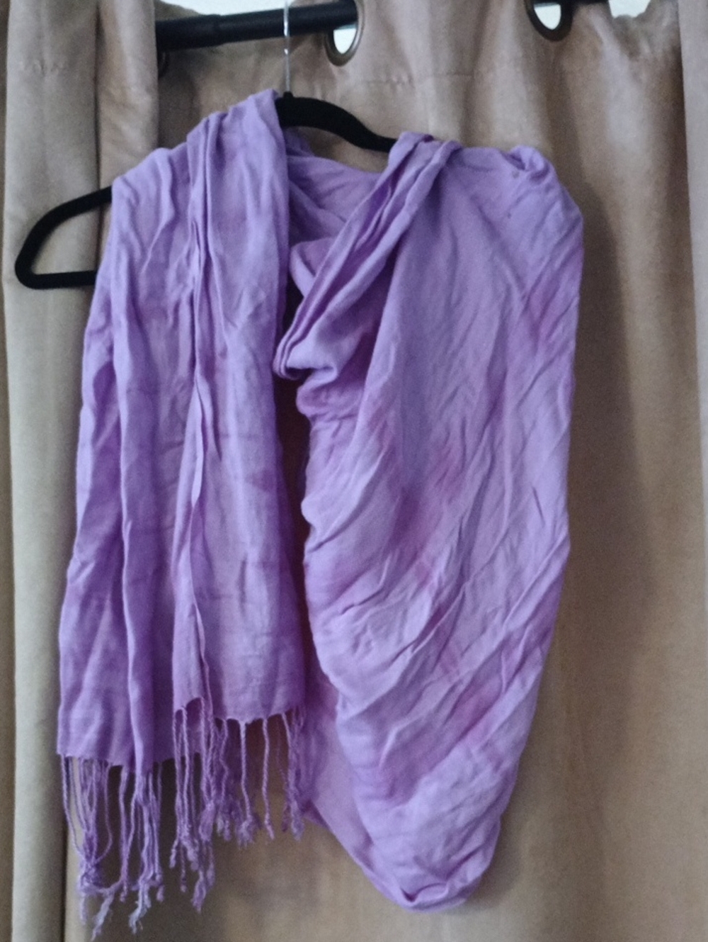 Urban Outfitters Lavender Lightweight Fringe Scarf